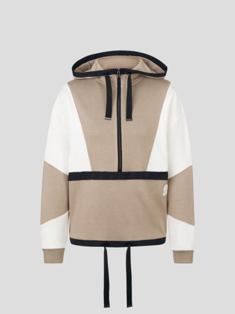 BOGNER Corie Hoodie in Beige/Off-white