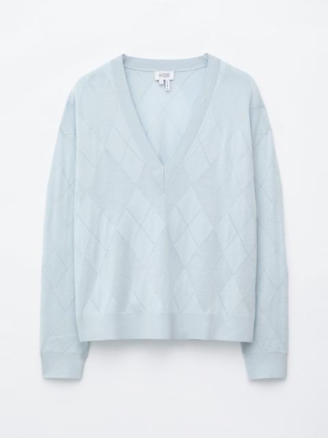 & Other Stories Deep V-Neck Wool Jumper