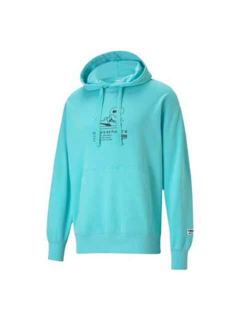 PUMA Men's PUMA Casual Printing Hooded Casual Angel Blue 531429-49