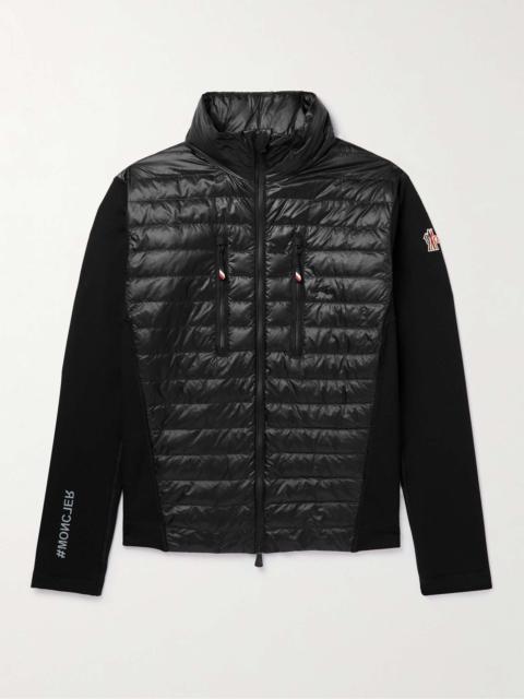 Slim-Fit Quilted Ripstop and Jersey Down Jacket