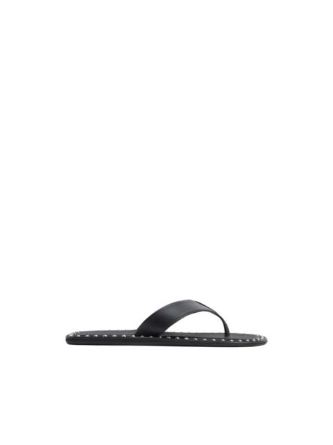 Giuseppe Zanotti stud-embellished leather thong flip flop