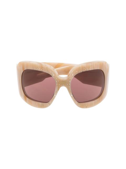 oversized tinted sunglasses