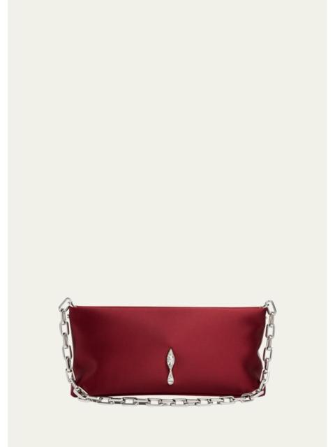 Christian Louboutin Maykimay Satin Top-Handle Bag