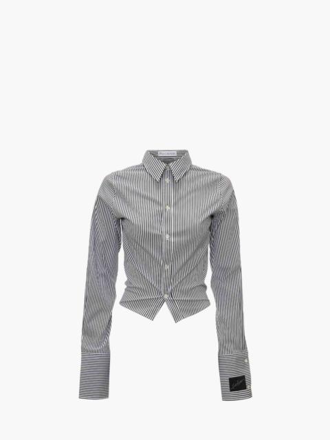JW Anderson STRIPED SHRUNKEN SHIRT