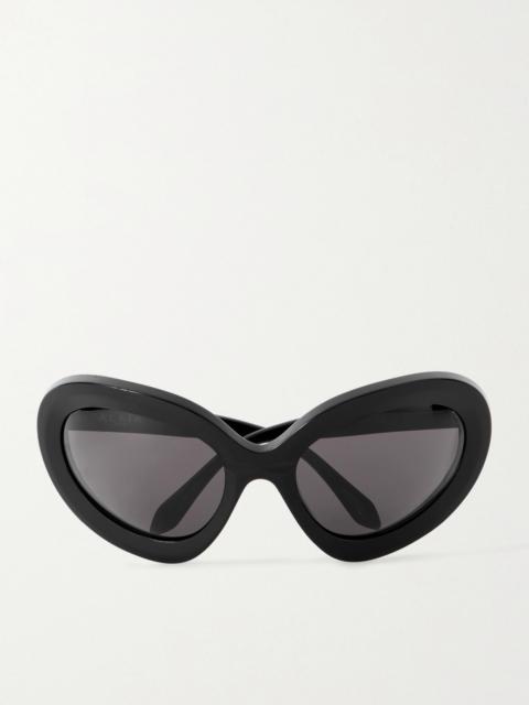 Alaïa Round-frame Acetate Sunglasses
