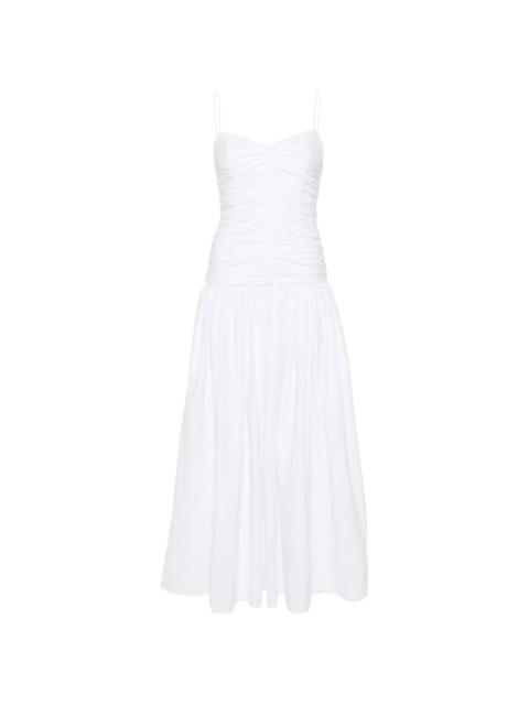 MATTEAU gathered drop-waist dress