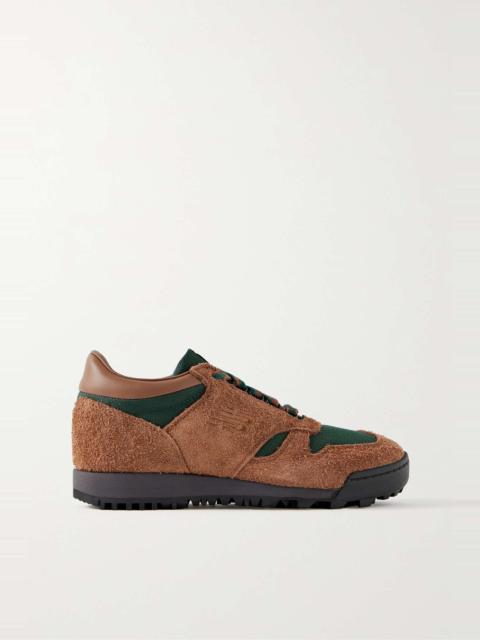 Rainier leather and CORDURA-trimmed suede sneakers