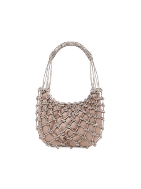 Rosantica crystal-embellishment satin shoulder bag