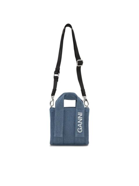 GANNI Tech denim mini bag