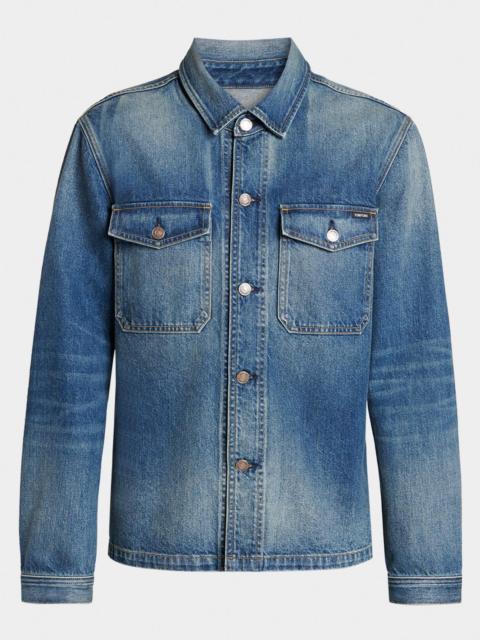 TOM FORD Men's Cotton Denim Shirt Jacket
