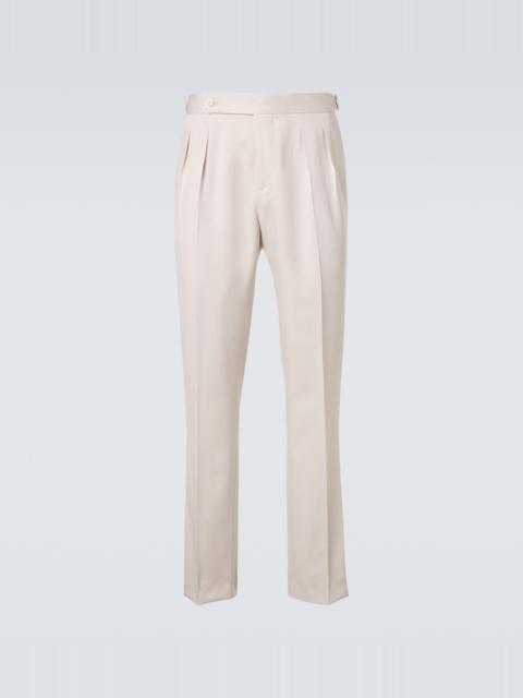 Brunello Cucinelli Silk straight pants