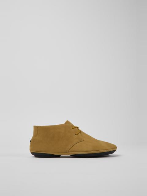 CAMPER Right Brown nubuck desert boots for women