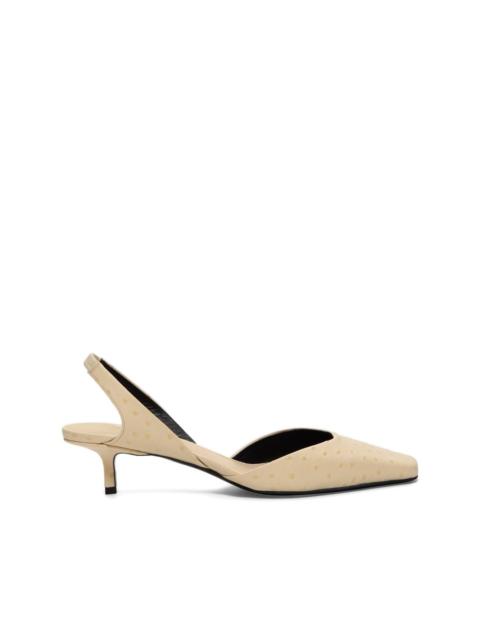 Loulou de Saison Sully square-toe slingback pumps