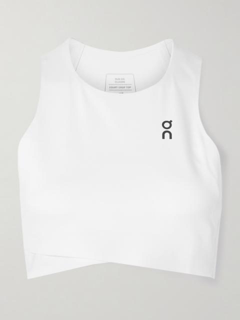 On Court Cropped Stretch Recycled-jersey Tank