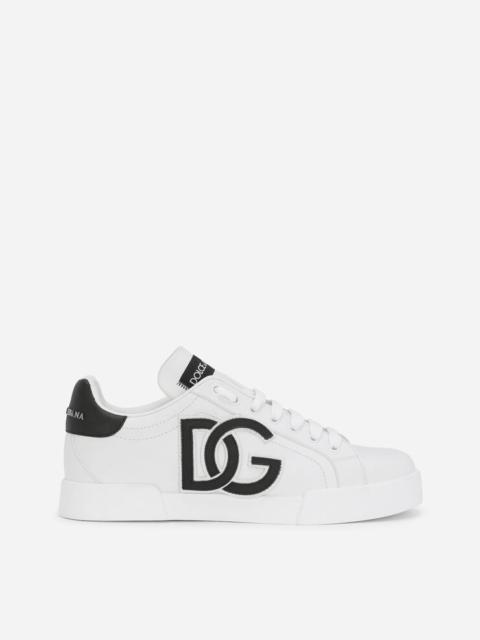 Dolce & Gabbana Calfskin Portofino sneakers with DG logo