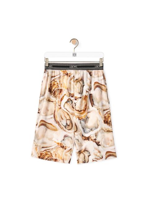 Loewe Oyster ribbed shorts in cotton