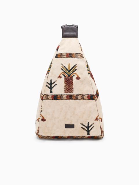 GIORGIO ARMANI PRINTED FABRIC BACKPACK SACK