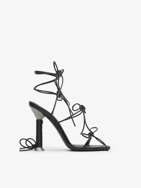 Alaïa BOBINE SANDALS IN LAMBSKIN