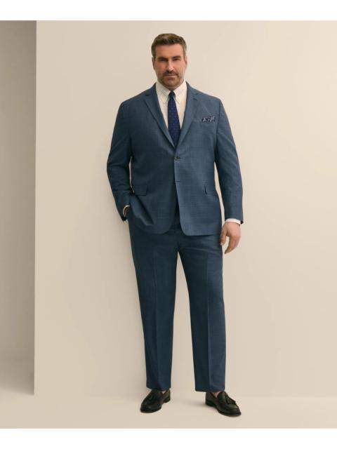 Brooks Brothers Brooks Brothers Explorer Collection Big & Tall Wool Overcheck Suit Pants