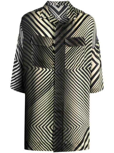 Rick Owens Magnum Tommy geometric-pattern shirt