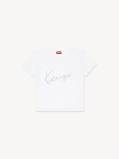 KENZO 'KENZO Signature' embroidered T-shirt in cotton