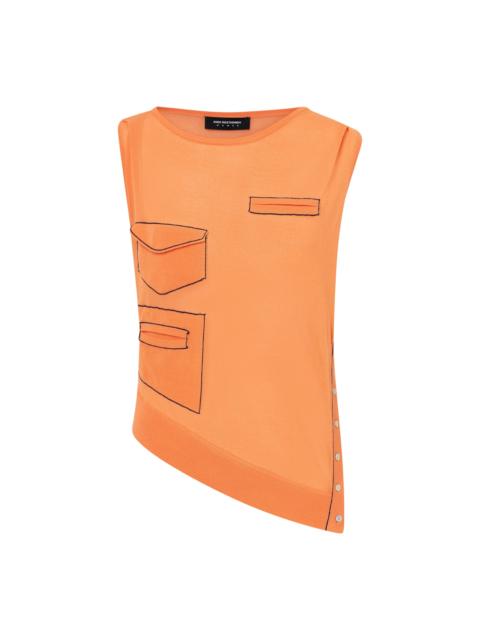 Kiko Kostadinov KREINER KNIT TOP - SALMON