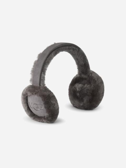 UGG ® Women's Sheepskin Embroidery Earmuff in Anchor Grey