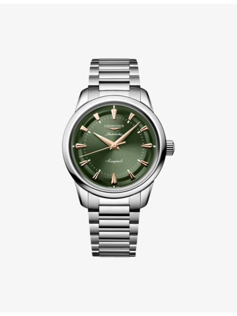 Longines L1.649.4.02.6 Conquest Heritage Stainless-Steel Automatic Watch