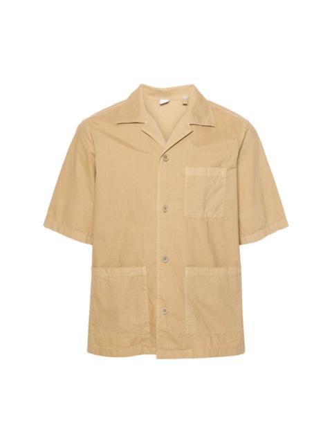 camp-collar cotton shirt