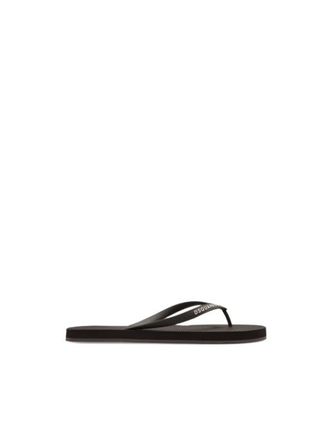 DSQUARED2 logo-print flip-flops