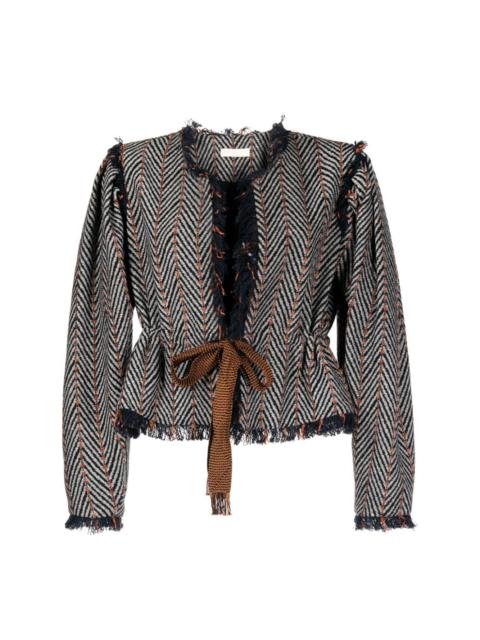 ULLA JOHNSON Ames herringbone tweed jacket