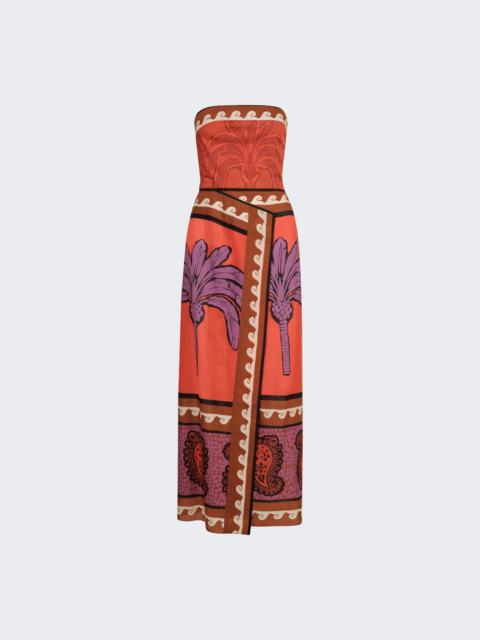East Africa Heart Dress Red And Purple