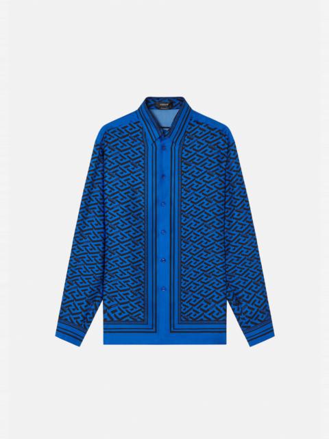 VERSACE La Greca Silk Shirt