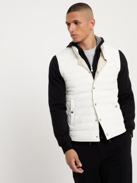Brunello Cucinelli Bonded taffeta lightweight down vest