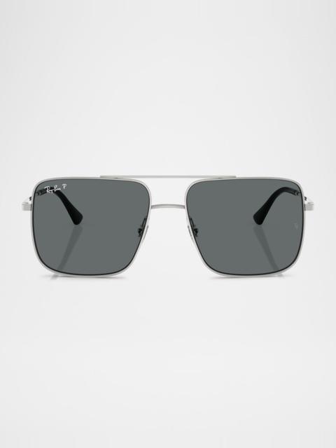 Ray-Ban Men's RB3758 Square Sunglasses, 56mm