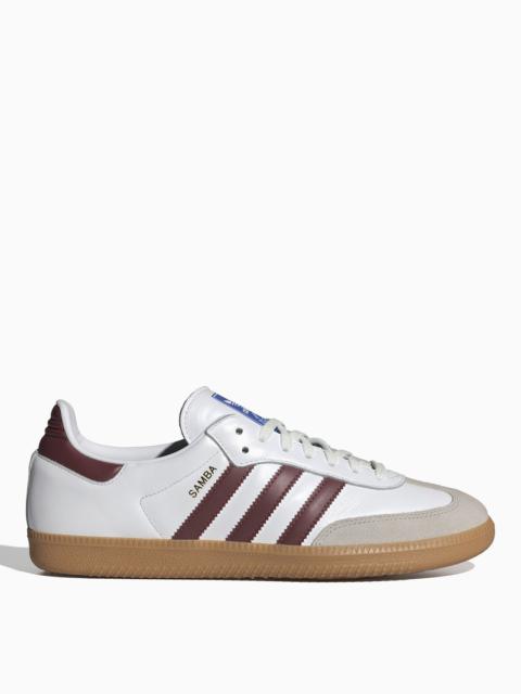 Low Samba OG white/burgundy trainer