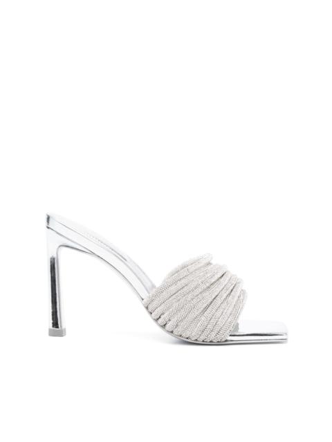 SIMKHAI Lena 105mm crystal-embellished mules