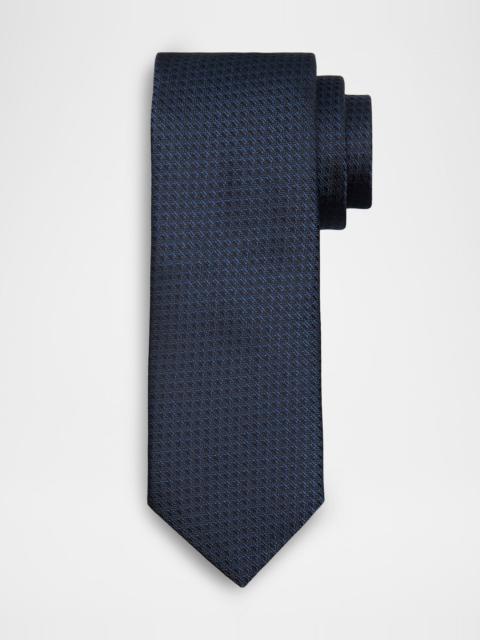 Canali Men's Houndstooth Silk Jacquard Tie