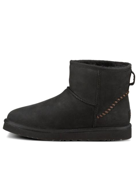 UGG UGG Classic Mini Deco Snow Boots 'Black Grey' 1003945-BLK