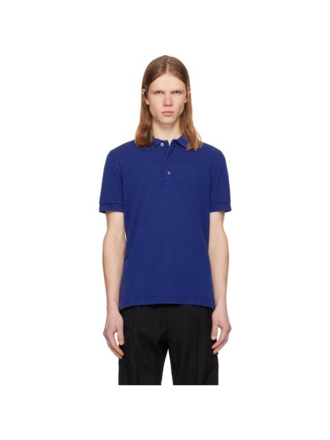 TOM FORD Navy Piquet Polo
