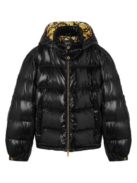 VERSACE hooded puffer jacket