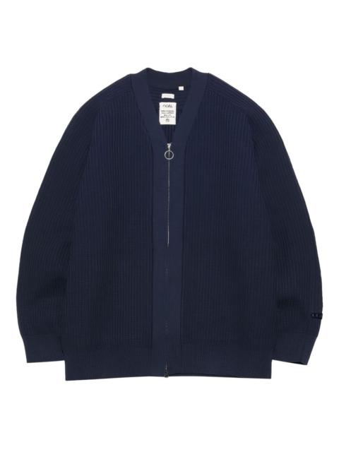 Nanamica ribbed zip-front cardigan
