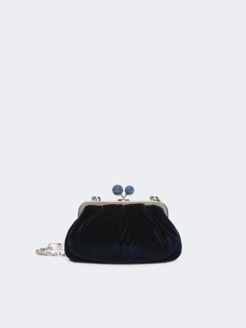 WEEKEND Max Mara GIOCHI Small cotton velvet Pasticcino Bag - MIDNIGHTBLUE