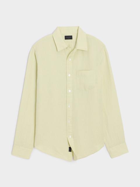 TODD SNYDER Slim Sea Soft Irish Linen Point Collar Shirt