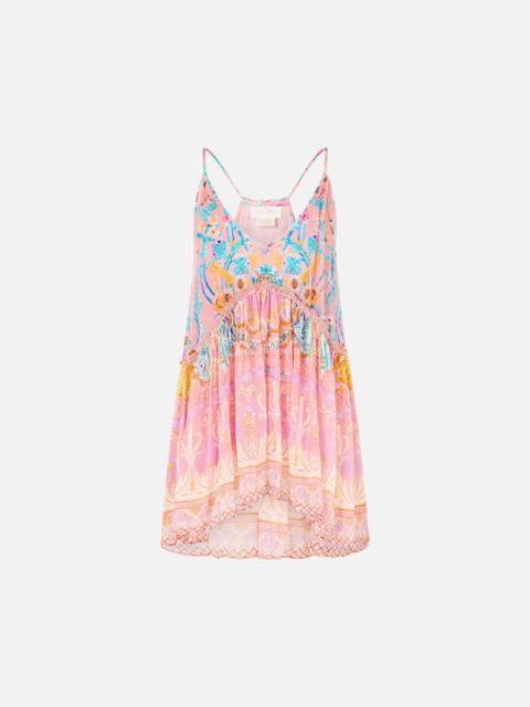 CAMILLA RACER BACK TOP WITH OVERLAY