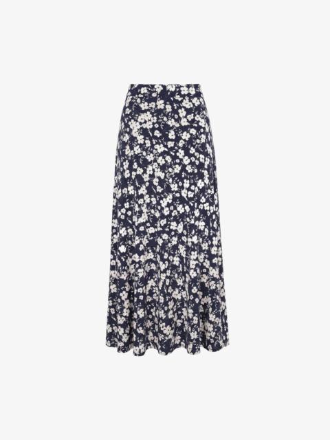 M.M.LaFleur Ara Midi Skirt - Light Printed Jersey