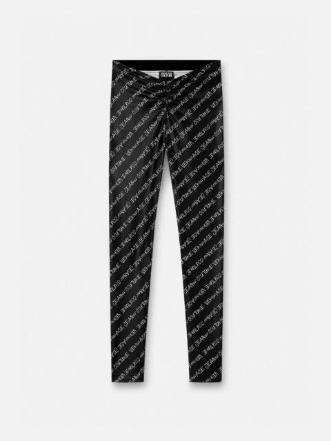 VERSACE JEANS COUTURE Signature Ruched Leggings