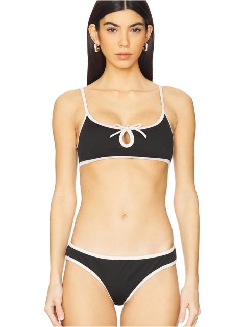 CAROLINE CONSTAS Gillian Keyhole Bikini Top