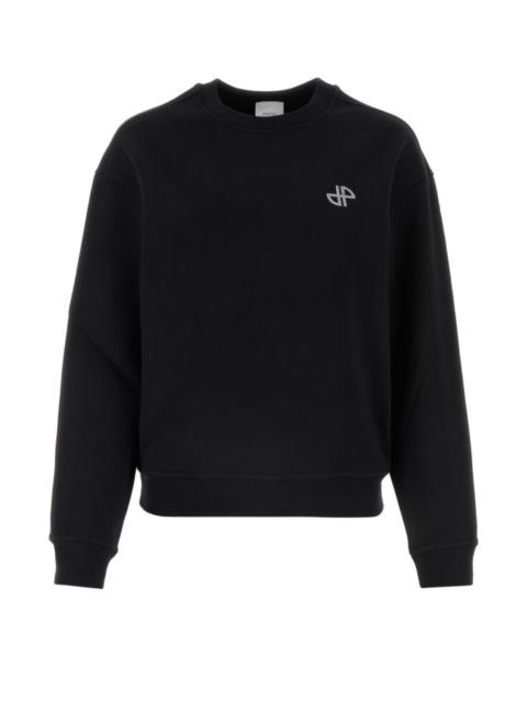PATOU Black cotton sweatshirt
