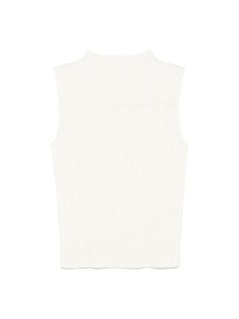 Pleats Please Issey Miyake Ramie Pleats top